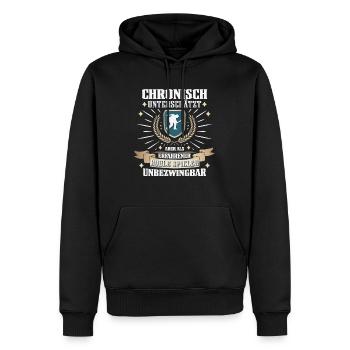 Lustiger Boccia Spieler, Boule Sport und Petanque - Männer Premium Bio Hoodie - Schwarz - Vorne - Nico (187cm)