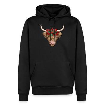 Pfingstochse für einen Bauer Kuhbesitzer Landwirt - Männer Premium Bio Hoodie - Schwarz - Vorne - Nico (187cm)