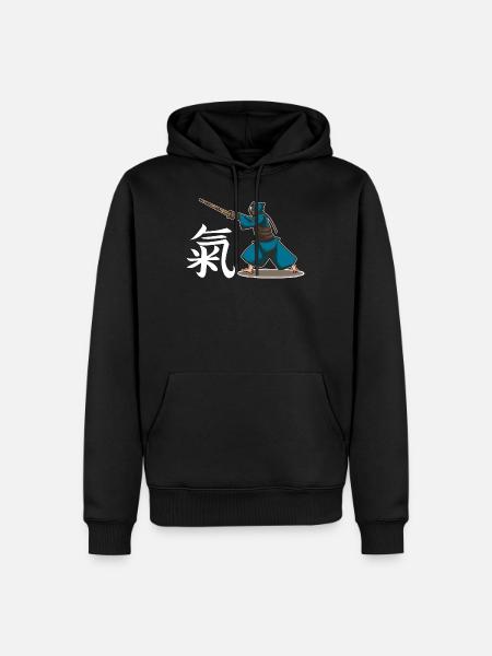 Kendo Japanische Kampfkunst Schwertkampf - Männer Premium Bio Hoodie - Schwarz