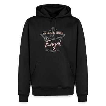 Sozialarbeiterin - Männer Premium Bio Hoodie - Schwarz - Vorne - Nico (187cm)