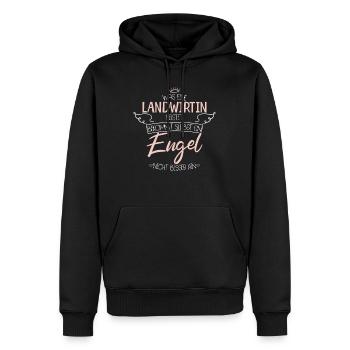 Landwirtin - Männer Premium Bio Hoodie - Schwarz - Vorne - Nico (187cm)