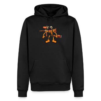 Paintball Gewehr - Männer Premium Bio Hoodie - Schwarz - Vorne - Nico (187cm)