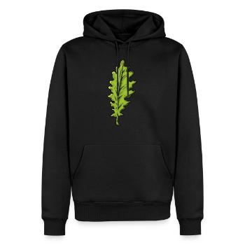 oak - Men’s Premium Organic Hoodie - black - Front - Nico (187cm)