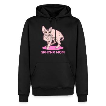 Sphynx mom Sphynx chat | Sphinx cadeau de chat - Sweat à capuche Premium bio Homme - noir - Devant - Nico (187cm)