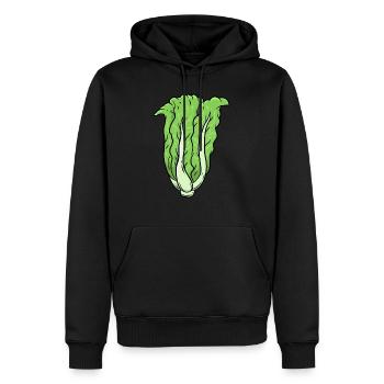 Chou Légumes - Sweat à capuche Premium bio Homme - noir - Devant - Nico (187cm)