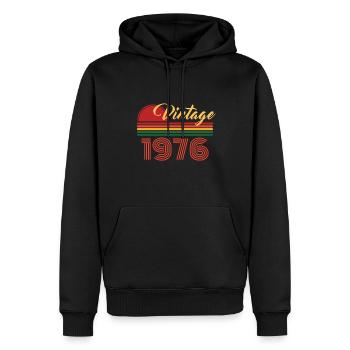 Vintage 1976 Classic Legend Retro Sunshine - Sweat à capuche Premium bio Homme - noir - Devant - Nico (187cm)