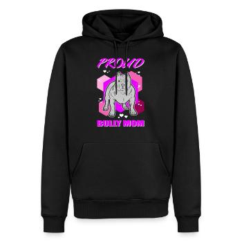 American Bully Mom Dog Owner Dog Gift - Men’s Premium Organic Hoodie - black - Front - Nico (187cm)