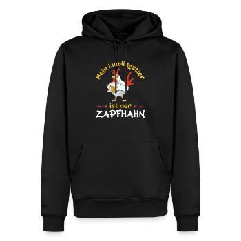 Mein Lieblingstier ist der Zapfhahn Bier Saufen - Männer Premium Bio Hoodie - Schwarz - Vorne - Nico (187cm)