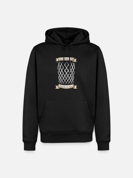 Hessischer Äppler, Apfelwein - Männer Premium Bio Hoodie - Schwarz