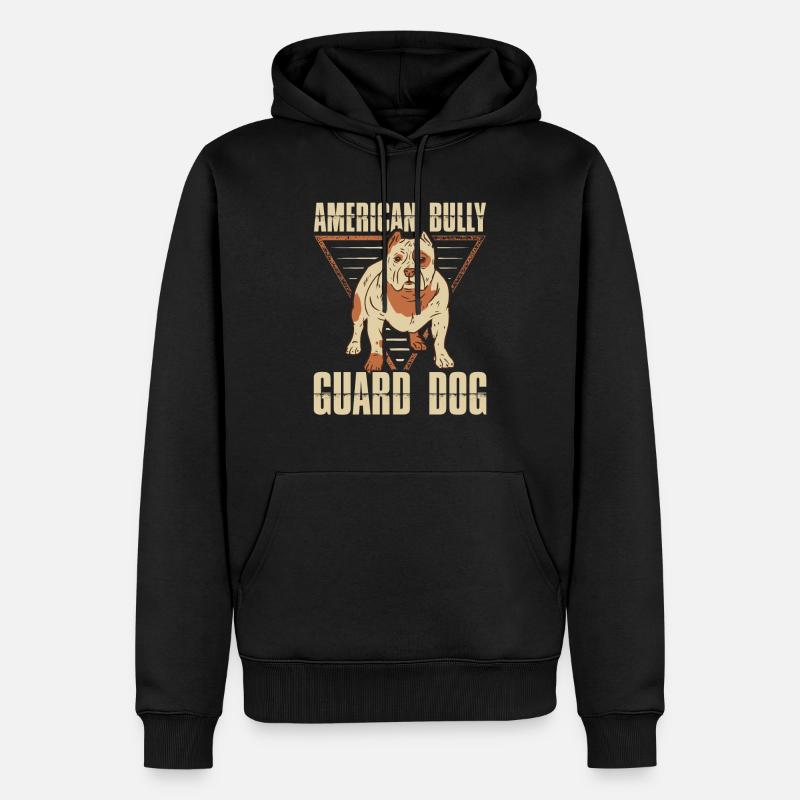 American Bully chien propriétaire de chien cadeau - Sweat à capuche Premium bio Homme - noir