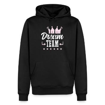 Dream Team Legendär - Sweat à capuche Premium bio Homme - noir - Devant - Nico (187cm)