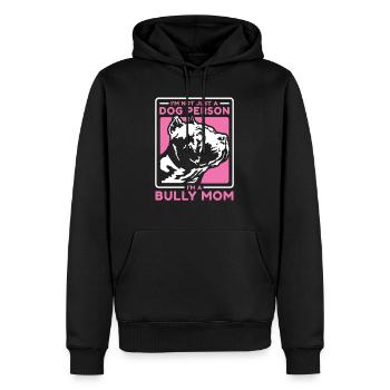 American Bully Mom Dog Owner Dog Gift - Men’s Premium Organic Hoodie - black - Front - Nico (187cm)