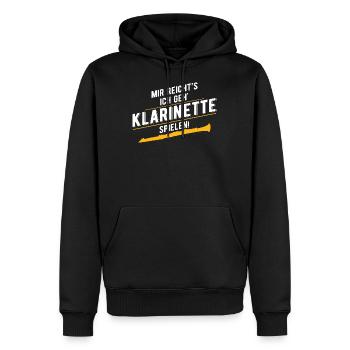 Klarinette Instrument Orchester - Männer Premium Bio Hoodie - Schwarz - Vorne - Nico (187cm)