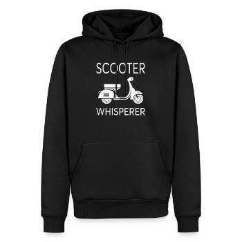 Scooter scooter scooter scooter murmure - Sweat à capuche Premium bio Homme - noir - Devant - Nico (187cm)