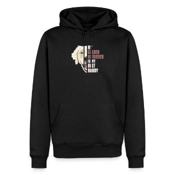 Best Buddy, Golden Retriever - Männer Premium Bio Hoodie - Schwarz - Vorne - Nico (187cm)