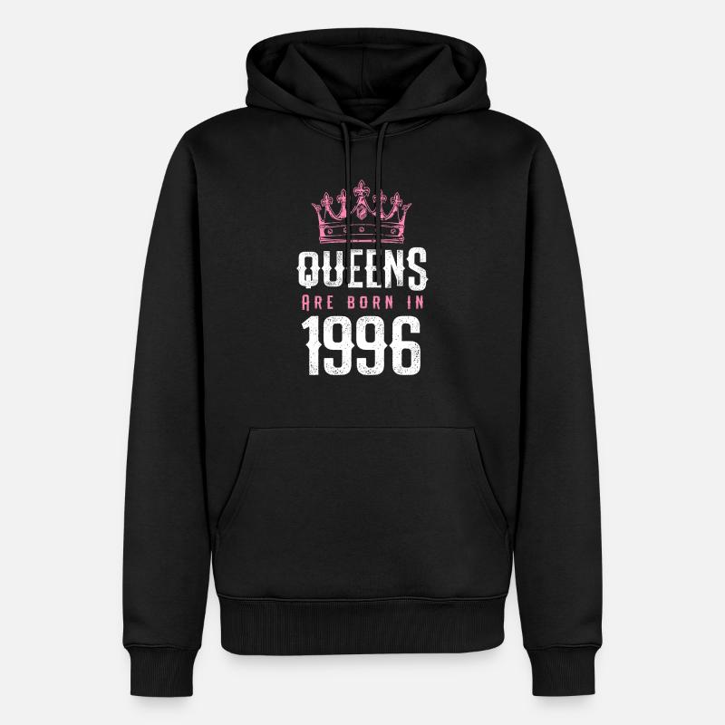 born en 1996 - Sweat à capuche Premium bio Homme - noir