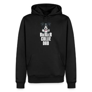 Border Collie Dad, Hundepapa - Männer Premium Bio Hoodie - Schwarz - Vorne - Nico (187cm)