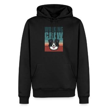 Equipage, Border Collie - Sweat à capuche Premium bio Homme - noir - Devant - Nico (187cm)