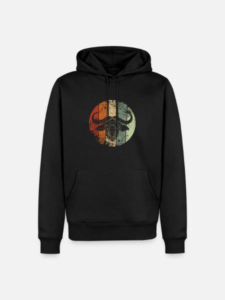 Buffle millésime - Sweat à capuche Premium bio Homme - noir