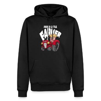 Stolzer kleiner Landwirt - Männer Premium Bio Hoodie - Schwarz - Vorne - Nico (187cm)