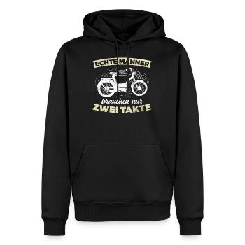 Mofa Geschenk - Männer Premium Bio Hoodie - Schwarz - Vorne - Nico (187cm)