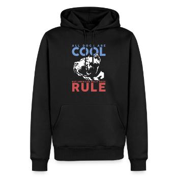 American Bully chiens propriétaires de chiens cadeau - Sweat à capuche Premium bio Homme - noir - Devant - Nico (187cm)
