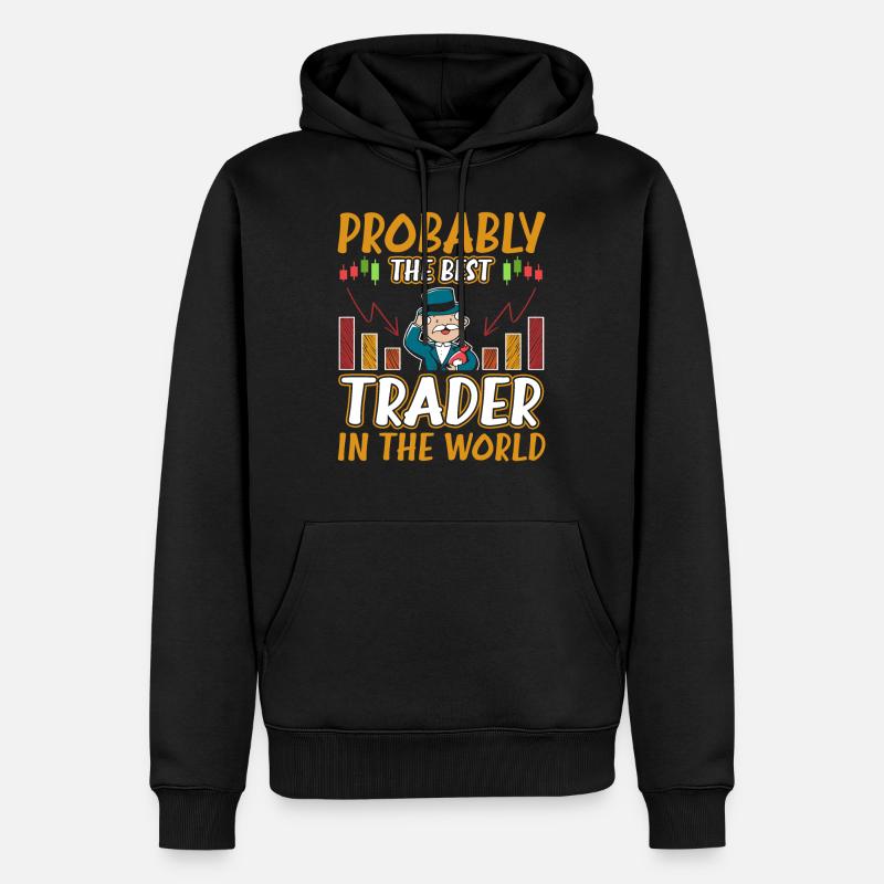 Forex trader #1 - Sweat à capuche Premium bio Homme - noir