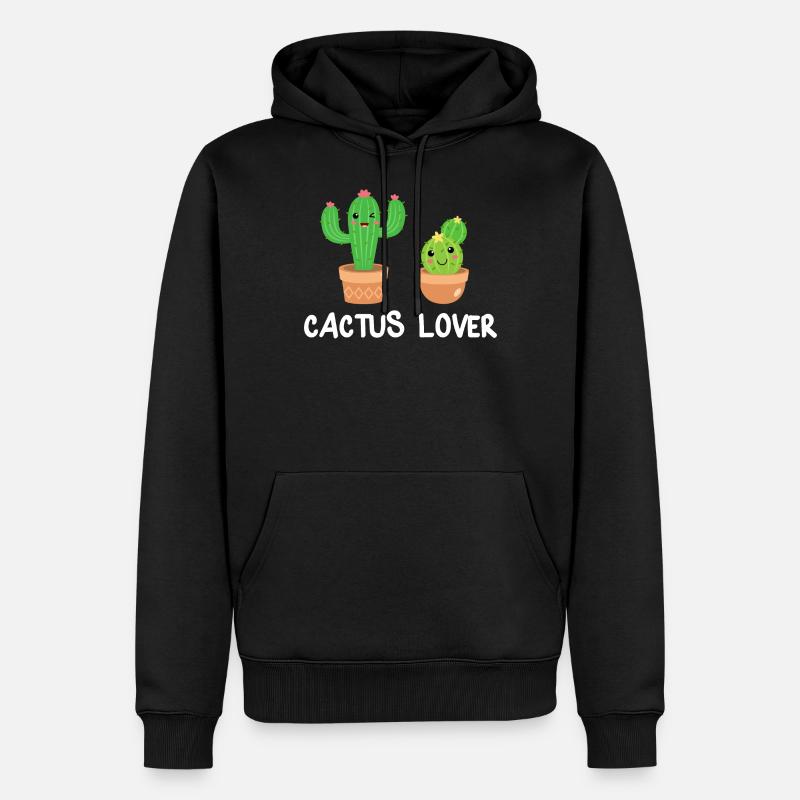 Cactus Cactus Cactus Lover Cadeau - Sweat à capuche Premium bio Homme - noir