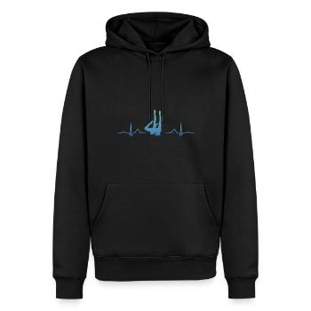 Synchronschwimmen Team Artistic Swim - Männer Premium Bio Hoodie - Schwarz - Vorne - Nico (187cm)