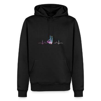 Synchronschwimmen Team Artistic Swim - Männer Premium Bio Hoodie - Schwarz - Vorne - Nico (187cm)