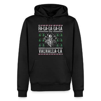 Valhalla, Viking Christmas, Vikings - Men’s Premium Organic Hoodie - black - Front - Nico (187cm)
