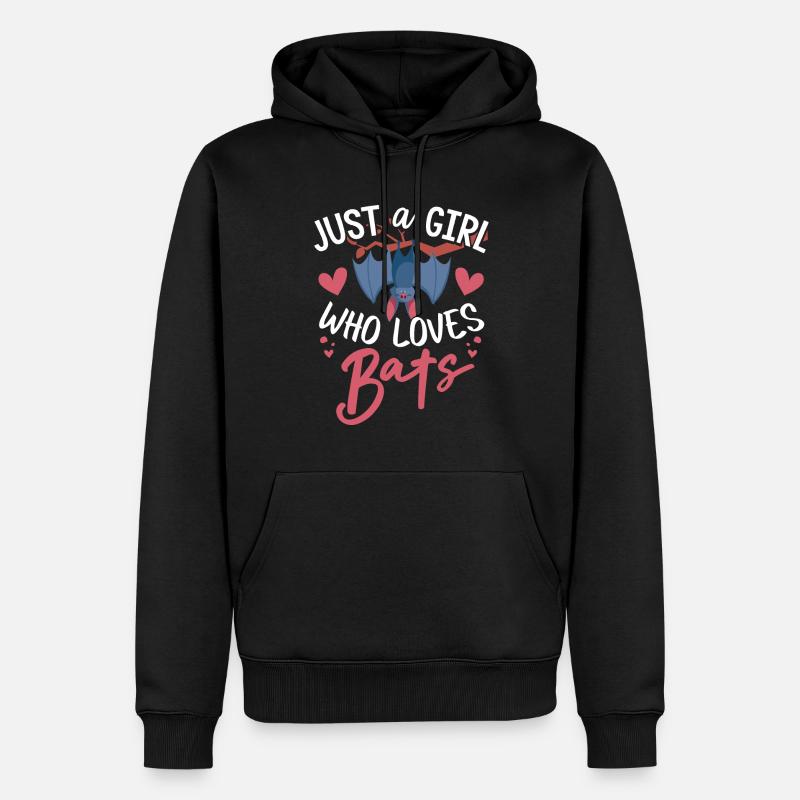 Fledermäuse, Fledermaus - Männer Premium Bio Hoodie - Schwarz