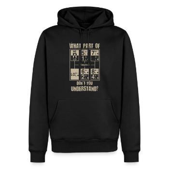 Funny Truck Driver Manual Gear Shift - Men’s Premium Organic Hoodie - black - Front - Nico (187cm)