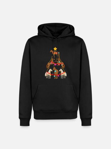 Pferd, Pferde, Mädchen Und Pferde - Männer Premium Bio Hoodie - Schwarz
