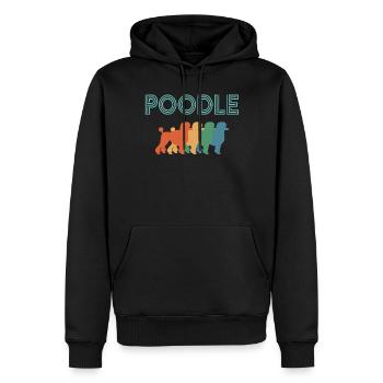 Pudel-Hundeliebhaber, Hunde - Männer Premium Bio Hoodie - Schwarz - Vorne - Nico (187cm)