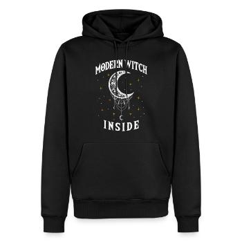 Modern Witch Inside, Witchcraft Wiccan - Men’s Premium Organic Hoodie - black - Front - Nico (187cm)