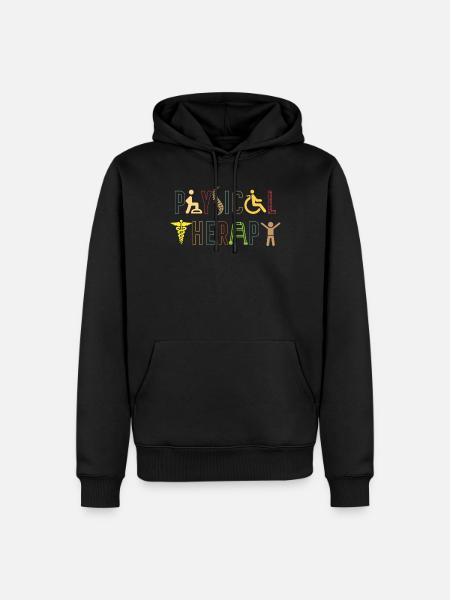 Physiotherapy - Men’s Premium Organic Hoodie - black