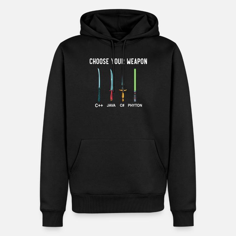 PHYTON PROGRAMMER Programming Encoder Encoding - Men’s Premium Organic Hoodie - black