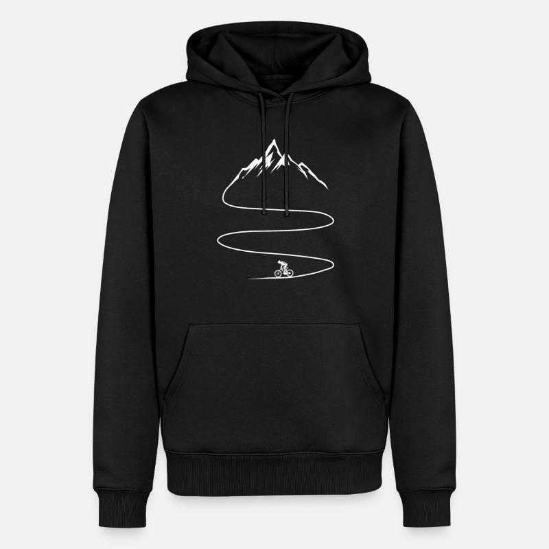 VTT de descente, VTT - Sweat à capuche Premium bio Homme - noir