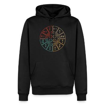 Ohms Loi, Ohm, Physique, Puissance, Watts - Sweat à capuche Premium bio Homme - noir - Devant - Nico (187cm)