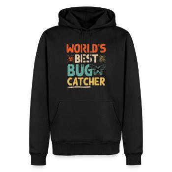 Le meilleur receveur d’arc au monde - Sweat à capuche Premium bio Homme - noir - Devant - Nico (187cm)