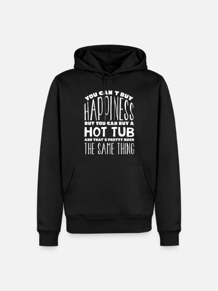 Whirlub Is Happiness - Men’s Premium Organic Hoodie - black