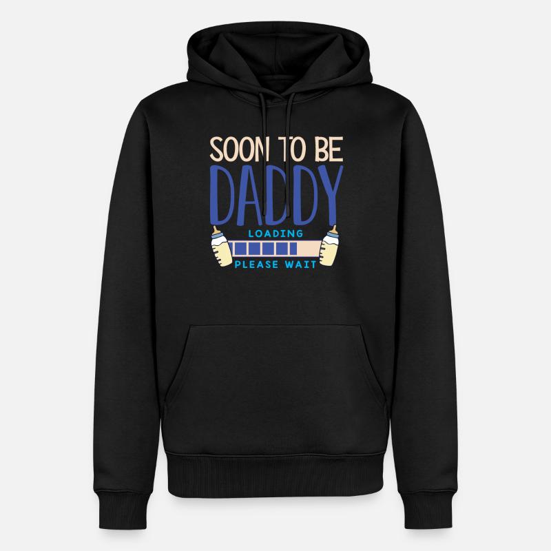 Bald Daddy Sein, Vater - Männer Premium Bio Hoodie - Schwarz