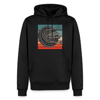 Tir à l’arc, Archer, Arcs, Arcs - Sweat à capuche Premium bio Homme - noir - Devant - Nico (187cm)