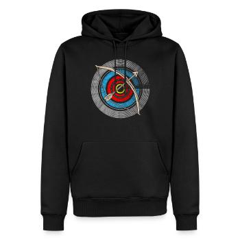 Archery, Archer, Bows, Bows - Men’s Premium Organic Hoodie - black - Front - Nico (187cm)