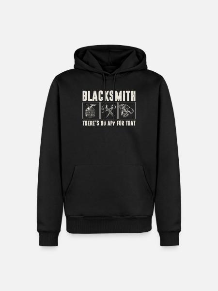 Blacksmith, Blacksmith - Men’s Premium Organic Hoodie - black