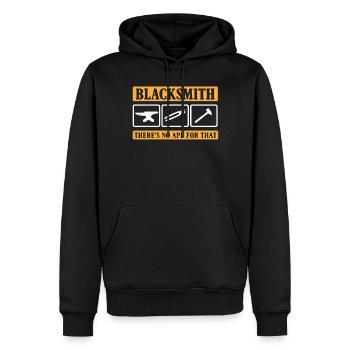Schmied, Schmieden - Männer Premium Bio Hoodie - Schwarz - Vorne - Nico (187cm)