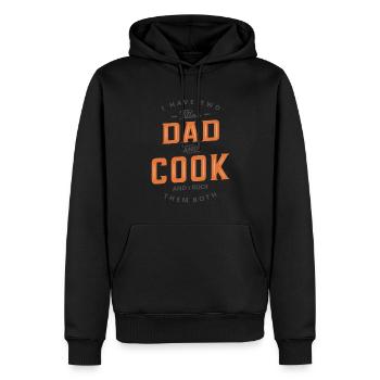 Dad and Cook Funny Job Title Profession - Men’s Premium Organic Hoodie - black - Front - Nico (187cm)