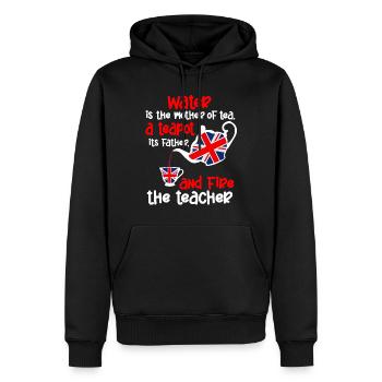 Teeliebhaber, Teetrinker, Teezeit - Männer Premium Bio Hoodie - Schwarz - Vorne - Nico (187cm)