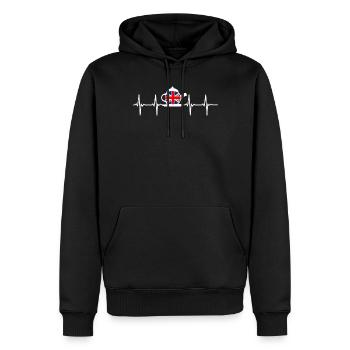 Teeliebhaber, Teetrinker, Teezeit - Männer Premium Bio Hoodie - Schwarz - Vorne - Nico (187cm)
